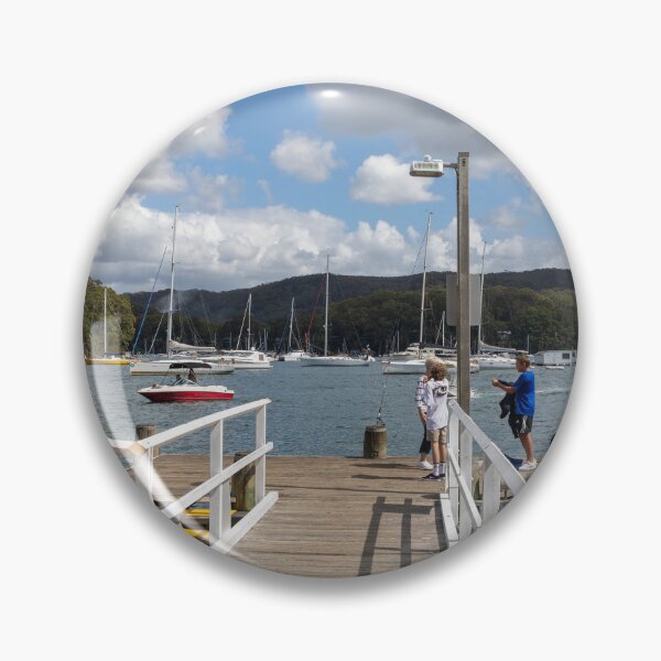 Item preview, Church Point Wharf Boys fishing  designed and sold by Martin Berry Photography.