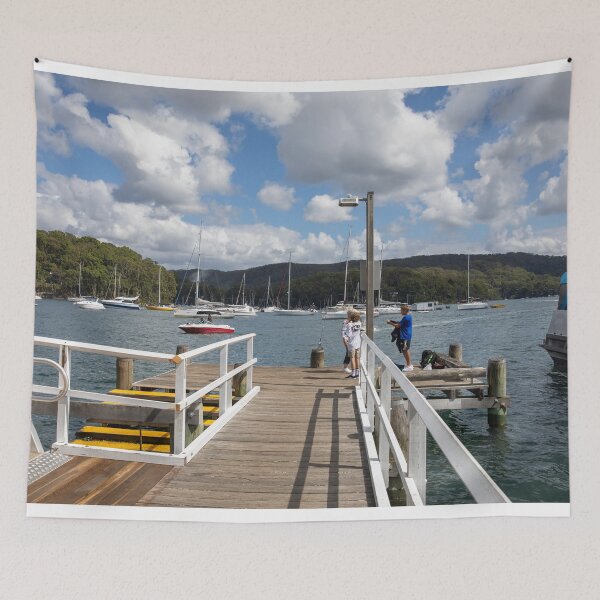 Item preview, Church Point Wharf Boys fishing designed and sold by Martin Berry Photography.
