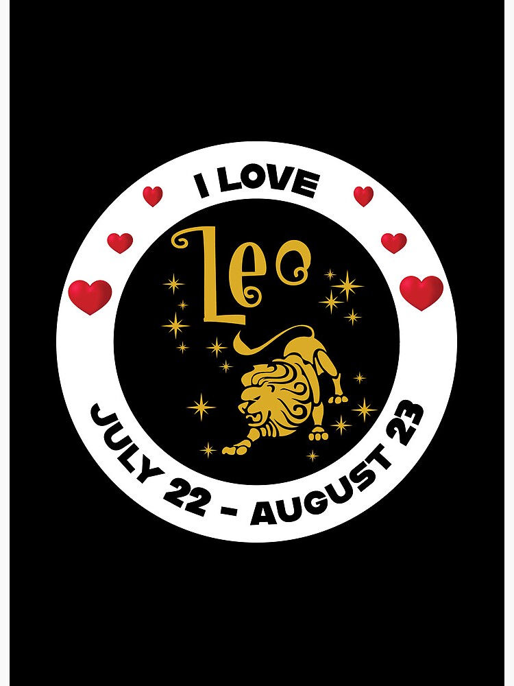 Leo Zodiac Sign July 22 August 23 Art Board Print