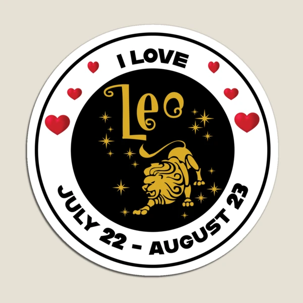 Leo Zodiac Sign July 22 August 23 Magnet