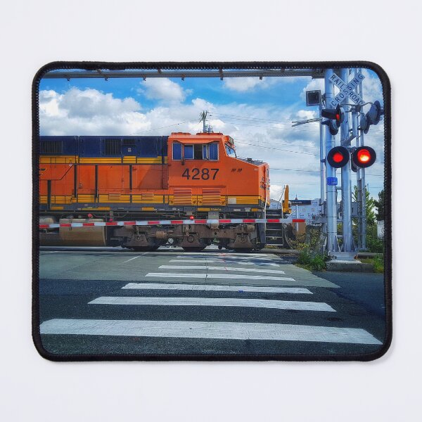 Item preview, Red Coal Train Crossing designed and sold by StudioNonoa.