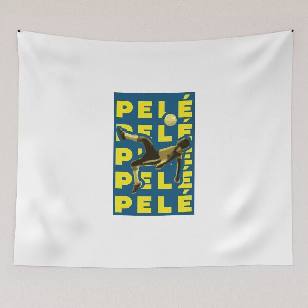 Item preview, Pele 10 Brazilian Football Player Illustration designed and sold by byFizCreative.