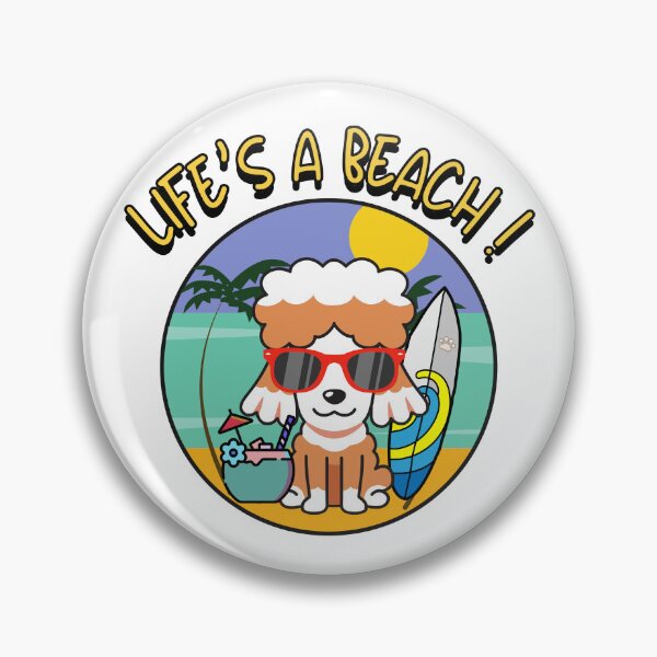Item preview, Brown dog on the beach designed and sold by Pet Station.