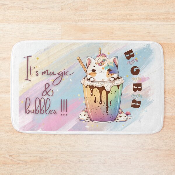 Artikelvorschau, Katze mit BOBA Bubble Tea - es ist Magie und Blasen entworfen und verkauft von Arteartz.