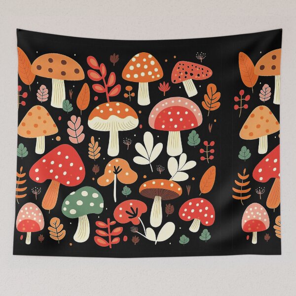 Item preview, Mushroom pattern#6 designed and sold by FunArt4You.