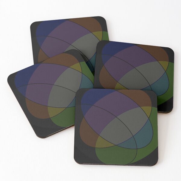 Item preview, Geometric symmetrical Rainbow Venn diagram  designed and sold by xenxanses2.