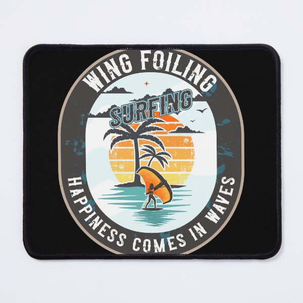 Item preview, WING FOILING SURFING HAPPINESS COMES IN WAVES designed and sold by HomeCoquette.