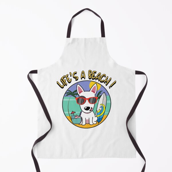 Item preview, Bull Terrier on the beach designed and sold by Pet Station.