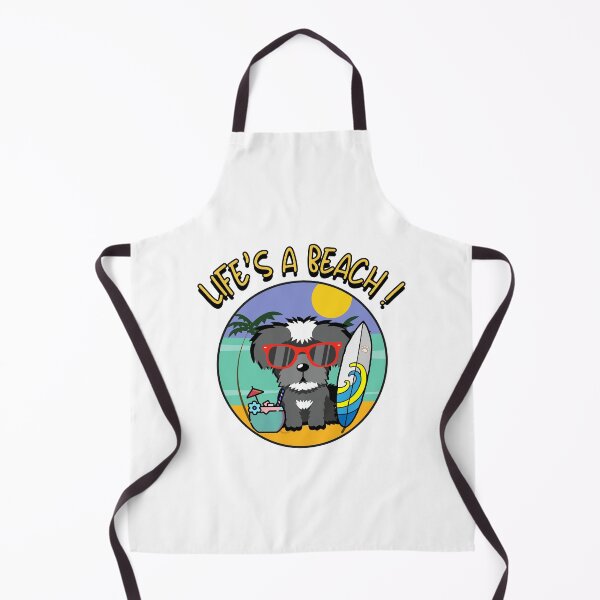 Item preview, Schnauzer on the beach designed and sold by Pet Station.