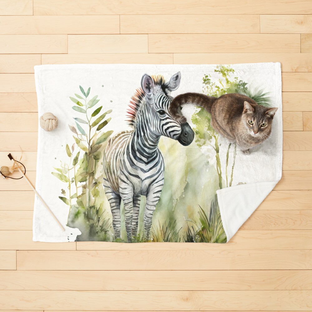 Newborn zebra colt with long skinny legs Solid-Faced Canvas Print