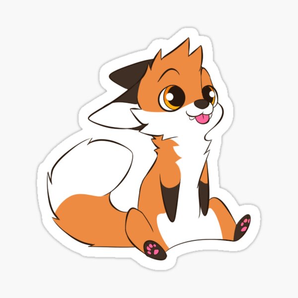 Adorable Fox Sticker