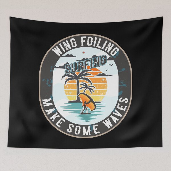 Item preview, WING FOILING MAKE SOME WAVES designed and sold by HomeCoquette.
