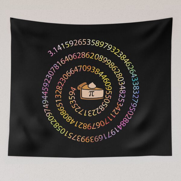 Item preview, Spiral Pi Math Symbol Funny Digits of Pi Rainbow 3.14 Pi Day Math Teacher designed and sold by CoolCreative.