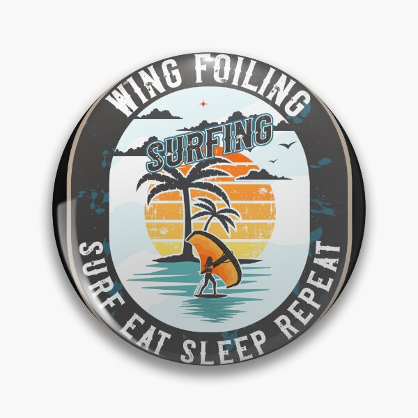 Item preview, WING FOILING SURF EAT SLEEP REPEAT designed and sold by HomeCoquette.