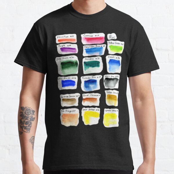 Watercolor Test Pallette Classic T-Shirt