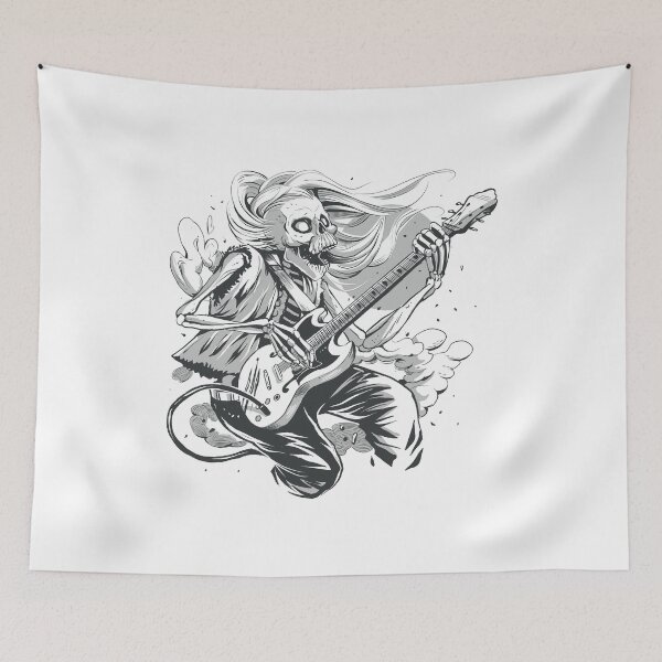 Item preview, skeleton guitarist designed and sold by DerSenat.