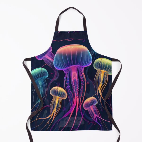 Item preview, Underwater Magic: A Rainbow-Hued Jellyfish Multicolor Design designed and sold by UltraGraphics.