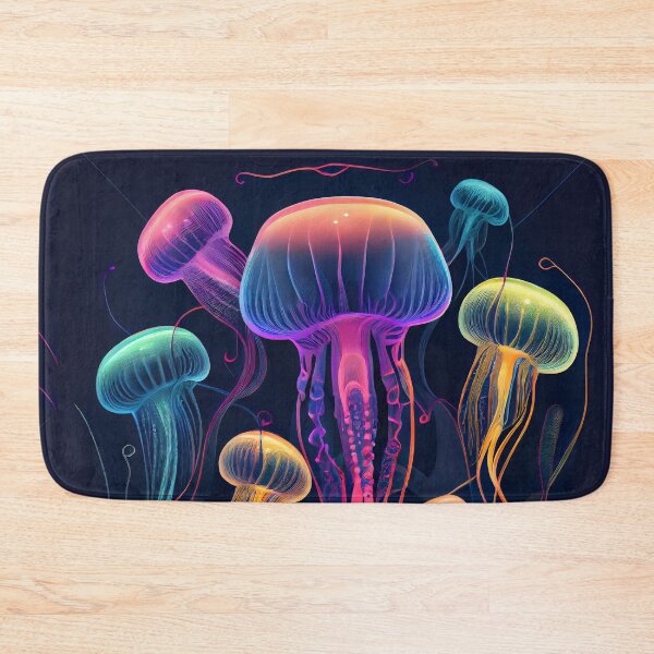 Item preview, Underwater Magic: A Rainbow-Hued Jellyfish Multicolor Design designed and sold by UltraGraphics.