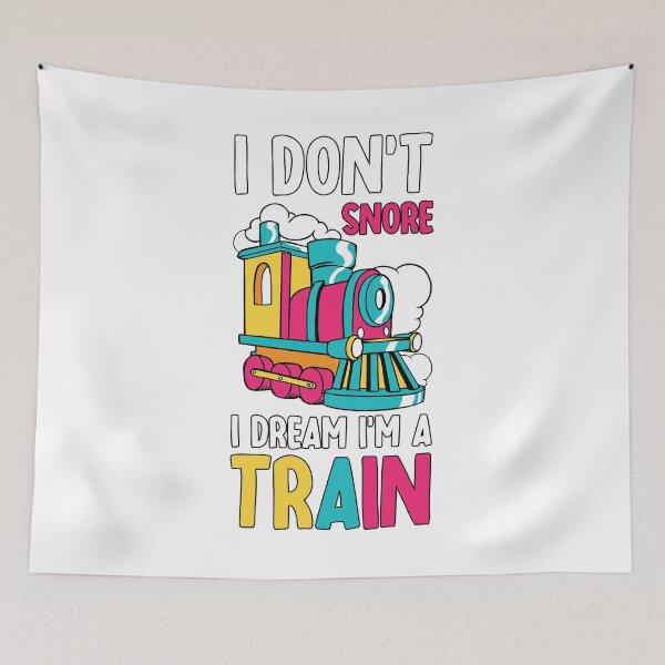 Item preview, I don't snore I Dream I'm a Train designed and sold by jie lin.