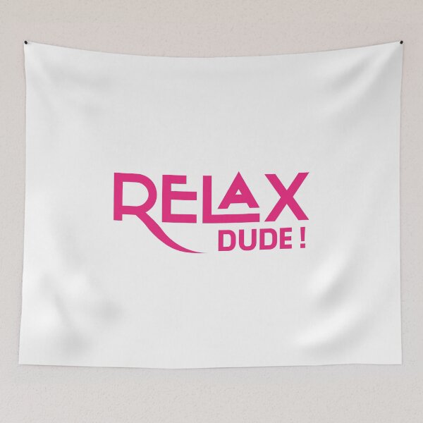 Item preview, Relax Dude Funny Relaxation Text Design designed and sold by RiyonArts.