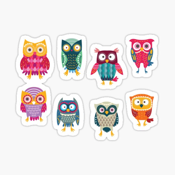 Owl stickers Sticker