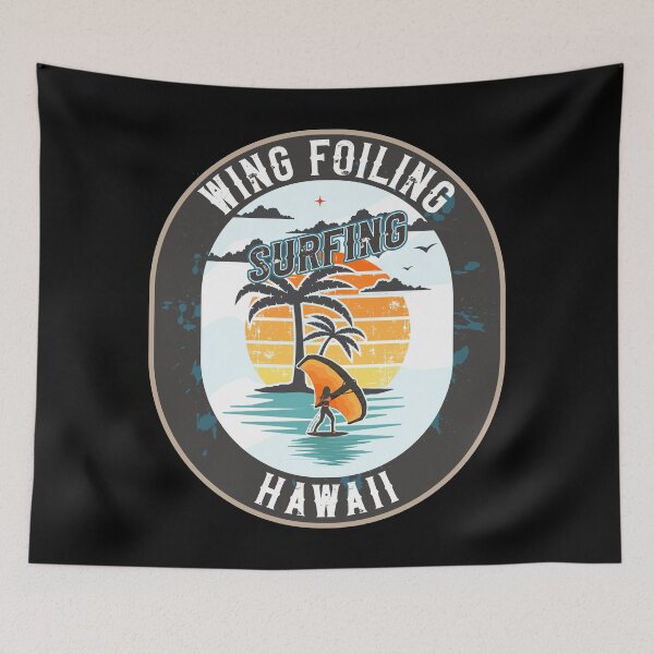 Item preview, WING FOILING SURFING HAWAII designed and sold by HomeCoquette.