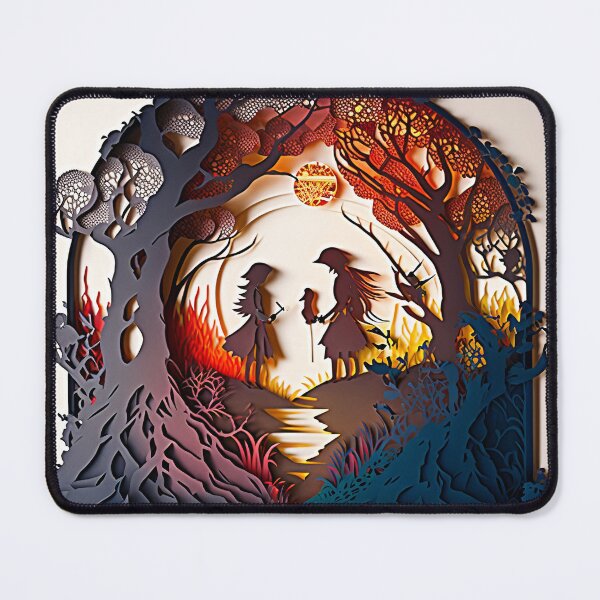 Item preview, 3D Effect Papercut Art - Fairytale Scene designed and sold by TheArtfulAI.