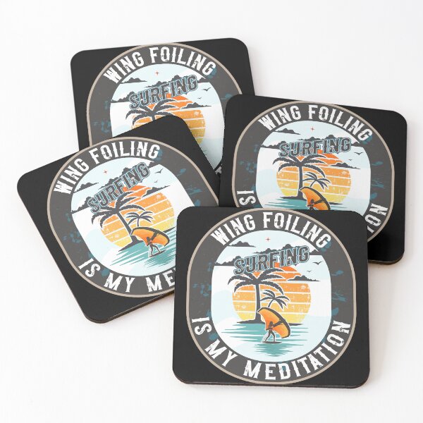 Item preview, WING FOILING SURFING IS MY MEDITATION designed and sold by HomeCoquette.