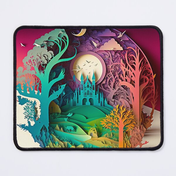 Item preview, 3D Effect Papercut Art - Fairytale Scene designed and sold by TheArtfulAI.
