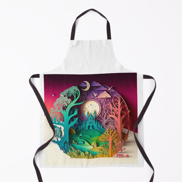 Item preview, 3D Effect Papercut Art - Fairytale Scene designed and sold by TheArtfulAI.