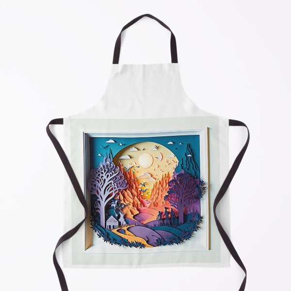 Item preview, 3D Effect Papercut Art - Fairytale Scene designed and sold by TheArtfulAI.