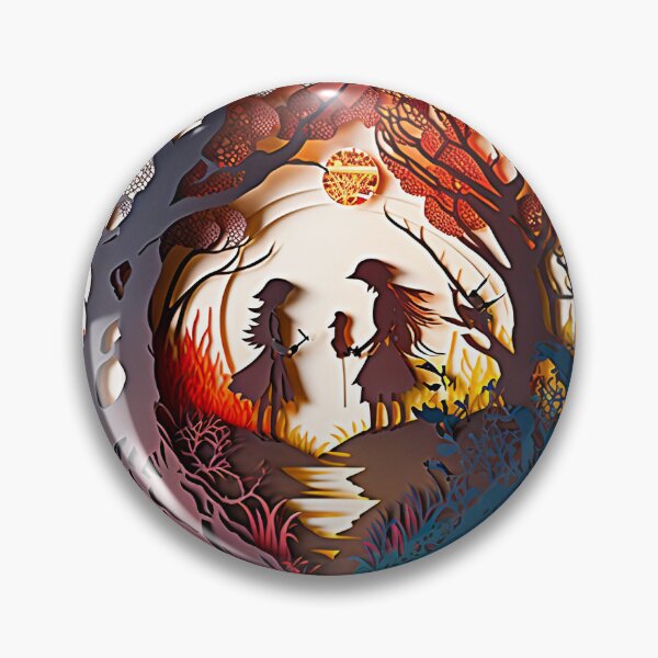Item preview, 3D Effect Papercut Art - Fairytale Scene designed and sold by TheArtfulAI.