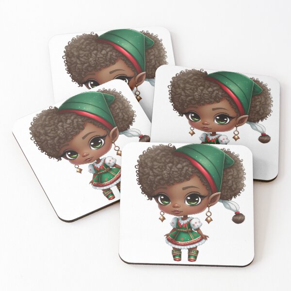 Artikelvorschau, Schwarze Weihnachtself entworfen und verkauft von TheChibiStore.