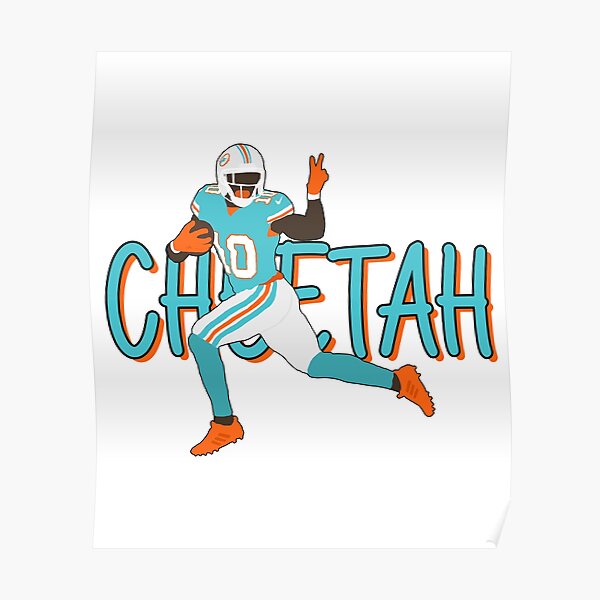 The Cheetah and The Dolphins Tyreek Hill Miami Poster Canvas - REVER LAVIE