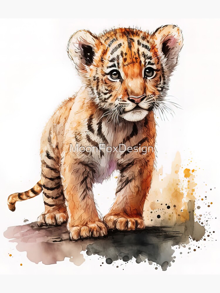 Baby Tiger Cubs Ultra-Realistic (Set of 2)