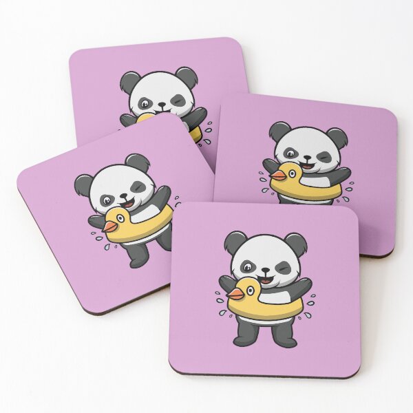 Artikelvorschau, Niedlicher Panda mit Entenfloater entworfen und verkauft von cubbone.