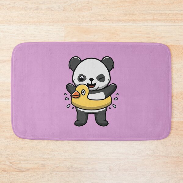 Item preview, Cute Panda Wearing Duck Floater designed and sold by cubbone.