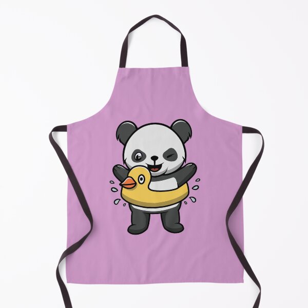 Item preview, Cute Panda Wearing Duck Floater designed and sold by cubbone.