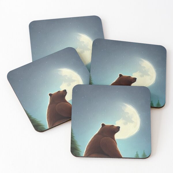 Item preview, Bear And Moon, Moon and Bear designed and sold by Crafty-Deeja.