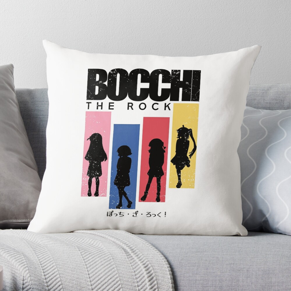 Bocchi the rock anime, All main characters: Hitori gotoh, Ryo yamada,  Ikuyo kita, Nijika ijichi, Aesthetic japan streetwear style, Distressed  black - Bocchi The Rock - Posters and Art Prints