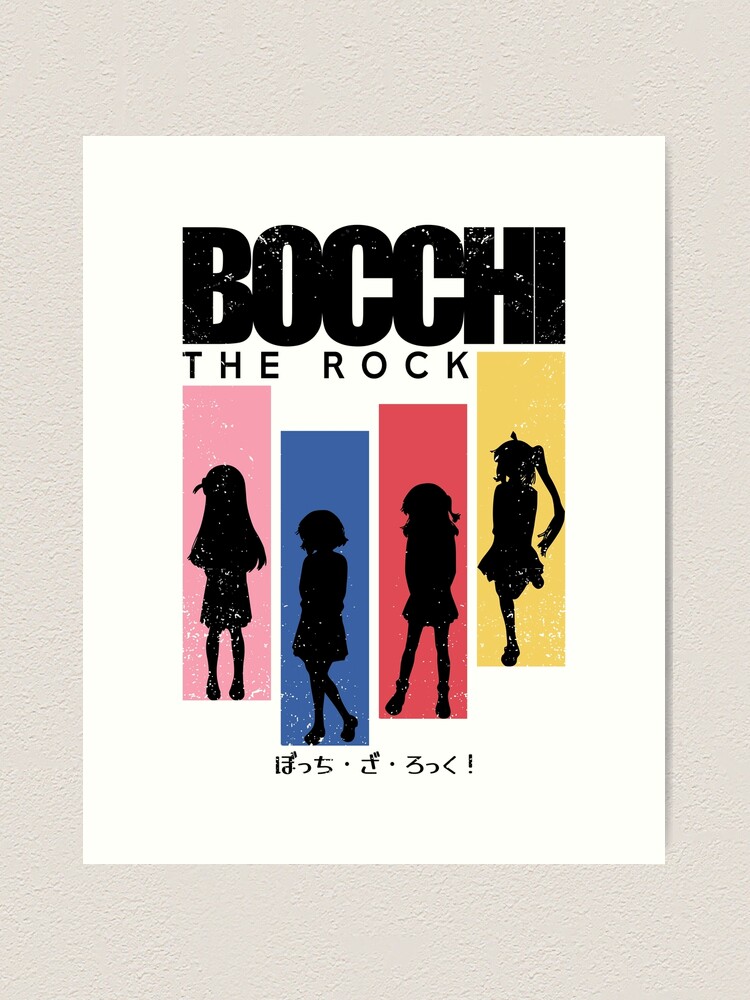 Bocchi the rock anime, All main characters: Hitori gotoh, Ryo yamada,  Ikuyo kita, Nijika ijichi, Aesthetic japan streetwear style, Clean black  Canvas Print for Sale by Animangapoi