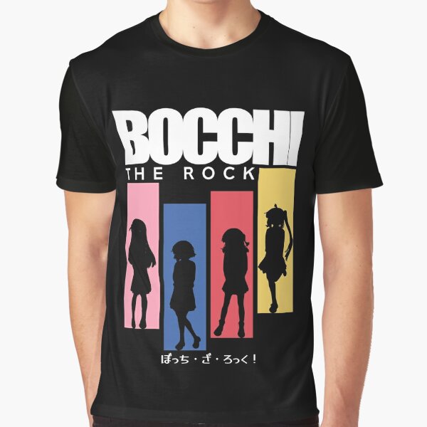 Bocchi the rock anime, All main characters: Hitori gotoh, Ryo yamada,  Ikuyo kita, Nijika ijichi, Aesthetic japan streetwear style, Clean black  Poster for Sale by Animangapoi