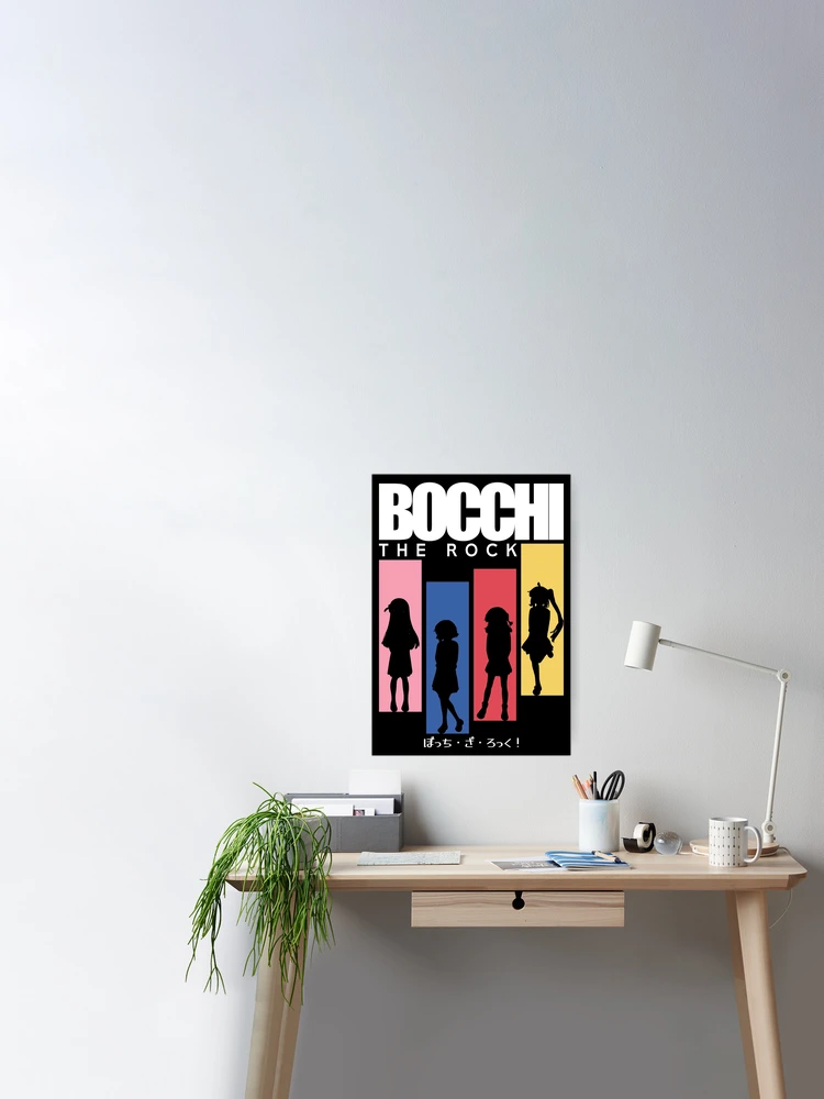 Bocchi the rock anime, All main characters: Hitori gotoh, Ryo yamada,  Ikuyo kita, Nijika ijichi, Aesthetic japan streetwear style, Clean black  Canvas Print for Sale by Animangapoi