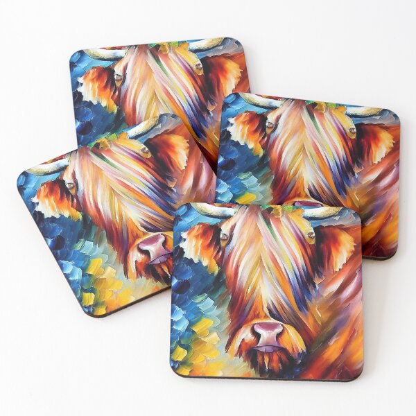 Item preview, Highland Cow Oil Painting designed and sold by StephenJSmith.