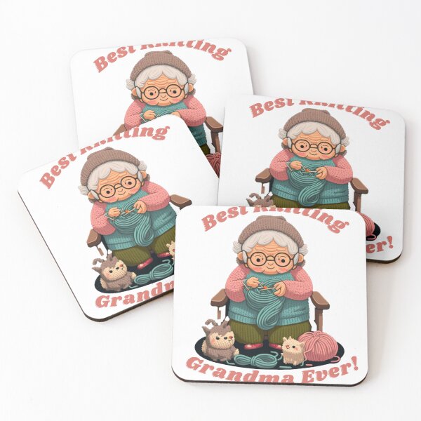 Item preview, best knitting grandma ever designed and sold by printiesart.