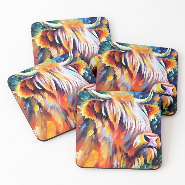 Item preview, Highland Cow Oil Painting designed and sold by StephenJSmith.