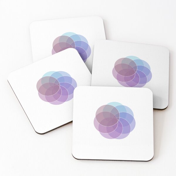 Item preview, Geometric symmetrical Rainbow Venn diagram  designed and sold by xenxanses2.