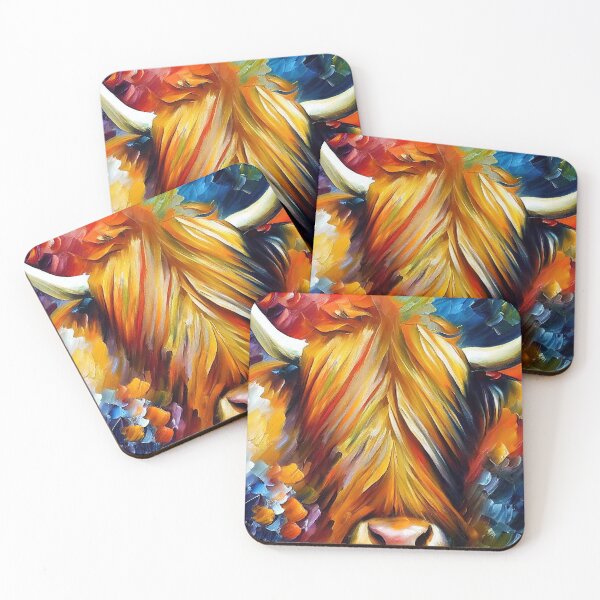 Item preview, Highland Cow Oil Painting designed and sold by StephenJSmith.