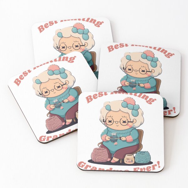 Item preview, best knitting grandma ever designed and sold by printiesart.