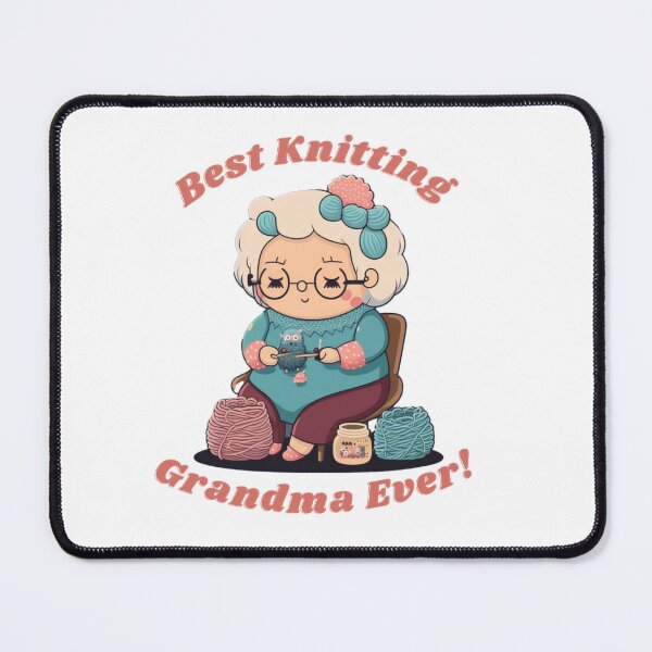 Item preview, best knitting grandma ever designed and sold by printiesart.